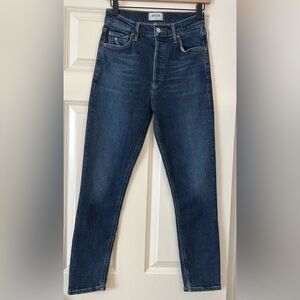 AGOLDE Dark Wash button Fly Women’s Jeans Size 25